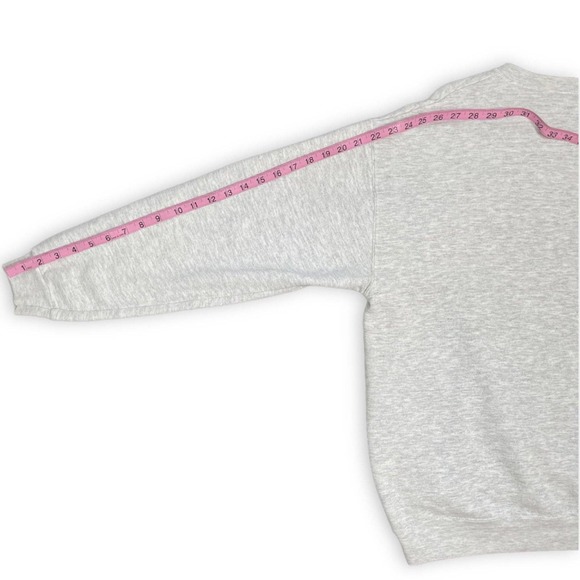 Vintage Y2k Lee Gray Crewneck Sweatshirt with Puppies Labrador Retriever - Picture 5 of 7